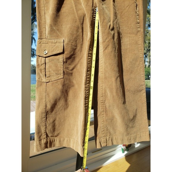 Eddie Bauer Pants Womens 2 Tan Vashion Fit Skimmer 100% Cotton Mid Rise Courdery - Picture 3 of 12